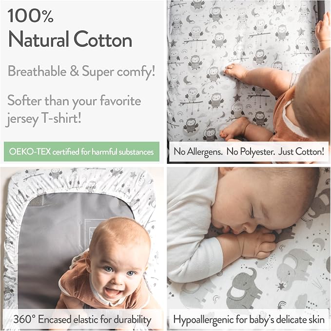 Pack and Play Sheets Fitted – Compatible - Image 3