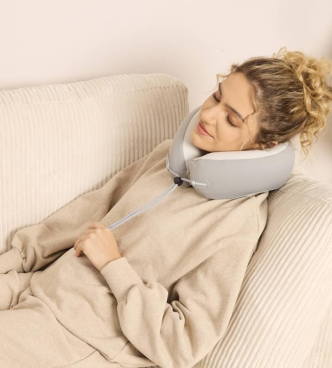 Travel Pillow for Airplane Sleep, 100% Memory Foam Neck Pillow for Deep Sleepers - Image 9