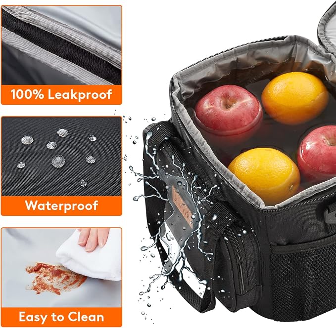 Lifewit Medium Lunch Bag Insulated Lunch Box Soft Cooler Cooling Tote - Image 5