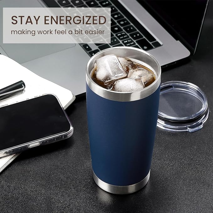 MEWAY 20oz Tumbler 8 Pack Double Wall Vacuum Insulated Travel Mug Bulk - Image 4