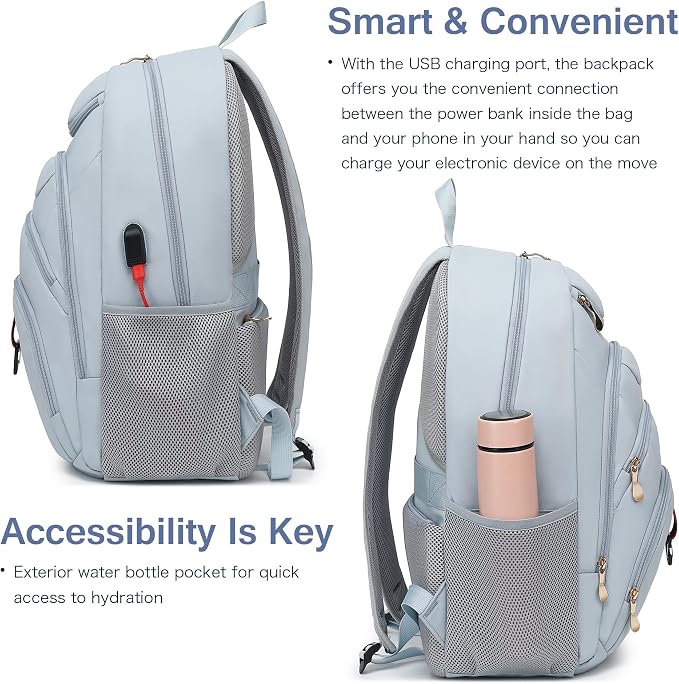 Boavan Laptop Backpack for women, 15.6 inch Laptop Bag - Image 6