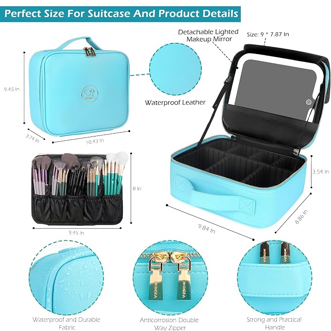 MOMIRA Travel Makeup Bag Cosmetic Bag - Image 3
