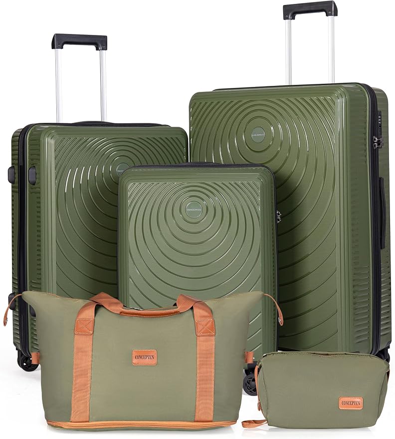 Luggage Sets 5 Piece, Suitcases by CONCEPTEN