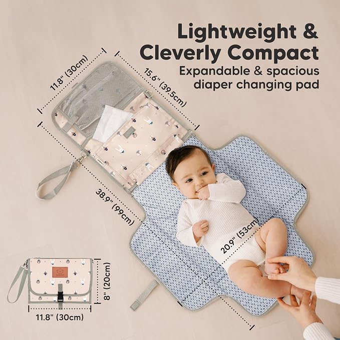 KeaBabies Portable Diaper Changing Pad - Image 3