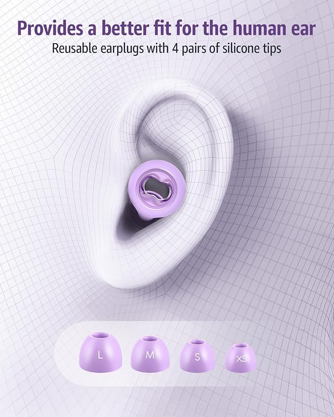 Ear Plugs for Sleeping Noise Cancelling: 45db Ultra-Comfy Reusable - Image 5