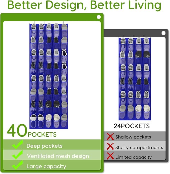 Unjumbly Over the Door Shoe Organizer - Image 5