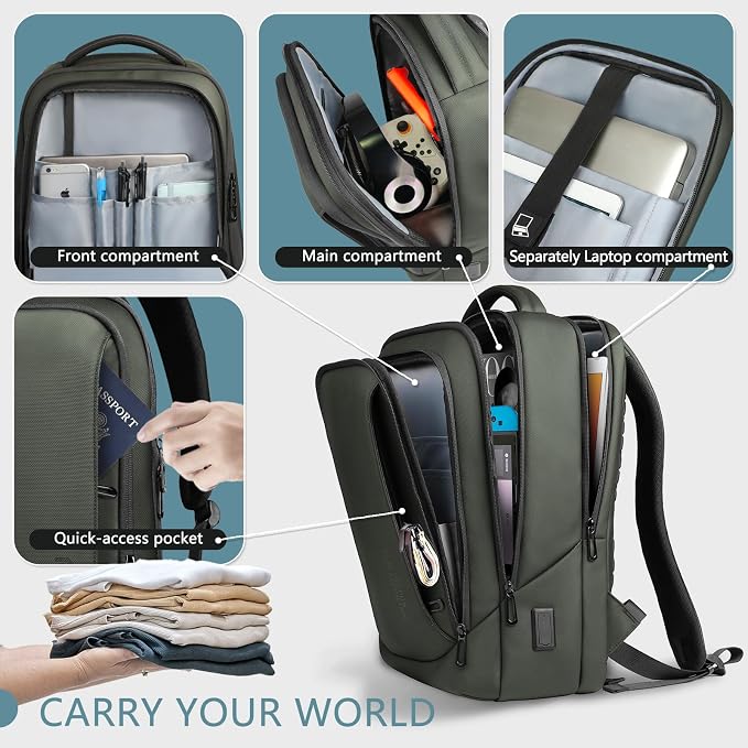 hk Laptop Backpack for Men - Image 3