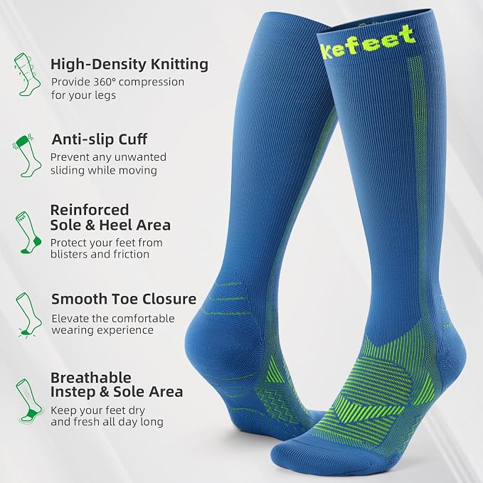 Compression Socks for Women Men 3 Pairs, Compression Stockings, Fragrance - Image 3