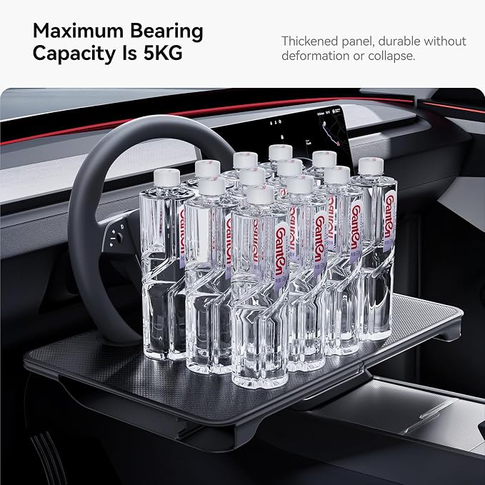YONZEE 2-in-1 Car Steering Wheel Desk Tray & Car Seat Gap Filler Organizer – - Image 7