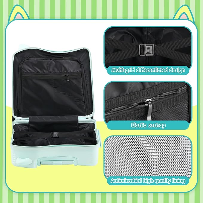 smilesun 20" Ride-On Travel Suitcase - Image 6