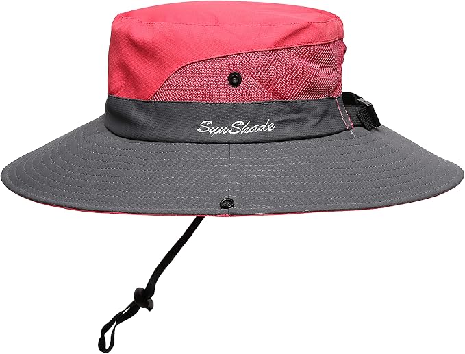Womens Summer Sun Hat Beach Hat Wide Brim Outdoor UV Protection Hat Foldable by AEFSHAN