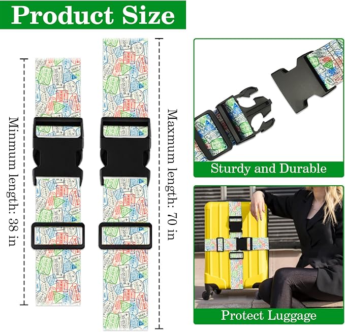Luggage Straps for Suitcases TSA Approved, Luggage Identifiers for Suitcase - Image 2