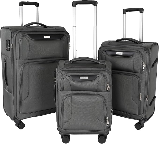 3-Piece Softside Expandable Luggage Set by WireHot