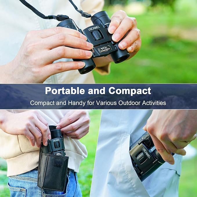 USCAMEL Binoculars for Adults and Kids 8×21 High Powered Compact Binoculars - Image 5