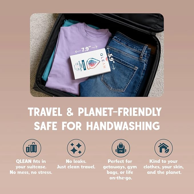 QLEAN Laundry Detergent Sheets – Travel Laundry Detergent Sheets - Image 8
