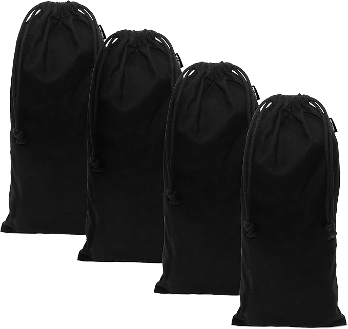 ZENPAC Shoe Dust Bags, Washable Breathable Cotton Fabric by Zenpac