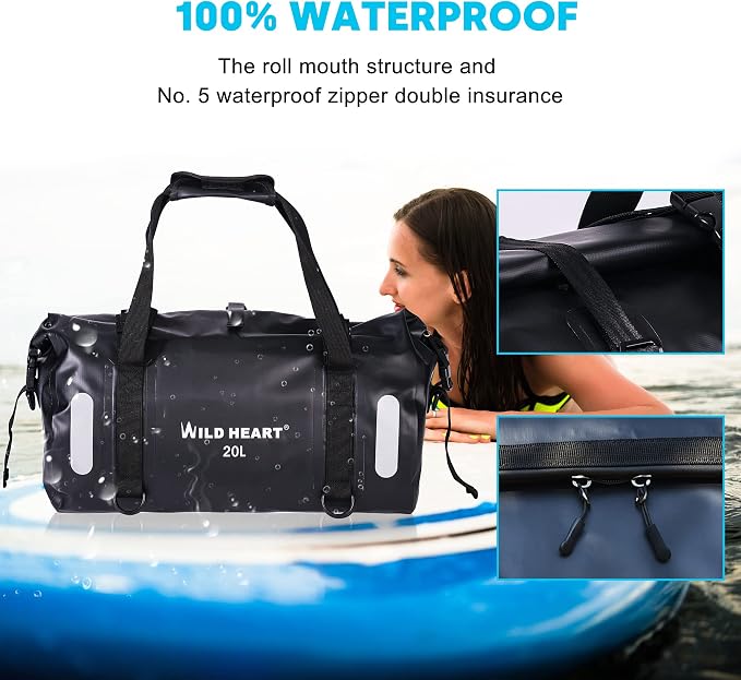 WILD HEART Waterproof Bag Duffel Bag 20L 30L 40L - Image 3