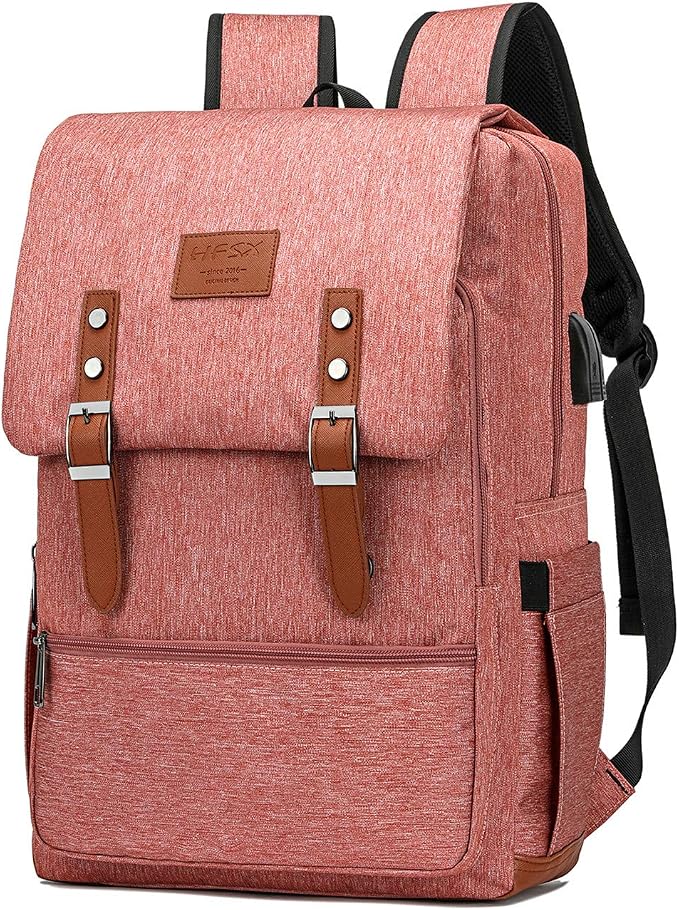 HFSX Vintage Backpack Men Women Business Travel Computer Backpack College by HFSX