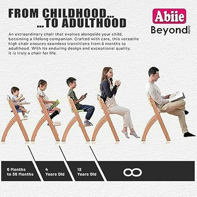 Abiie Beyond Junior Wooden High Chair - Image 4