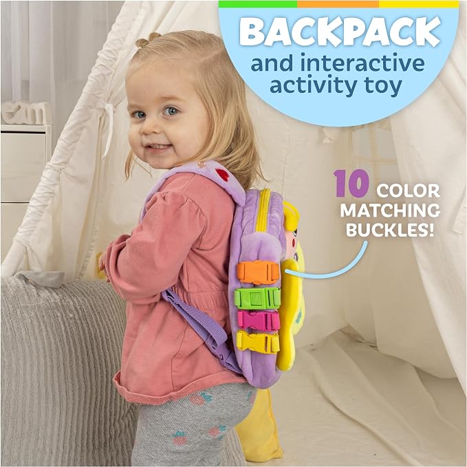Buckle Toys Blossom Butterfly Toddler Backpack - Image 2