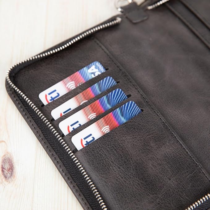 Personalized Leather Passport Holder, Handmade Travel Wallet - Image 8