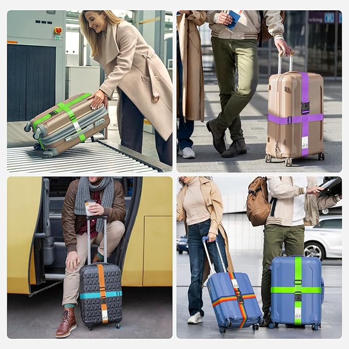 BILIONE Luggage Straps TSA Approved Add a Bag Premium Accessory - Image 5