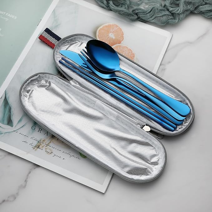DEVICO Camping Utensils, Portable Travel Utensils - Image 3