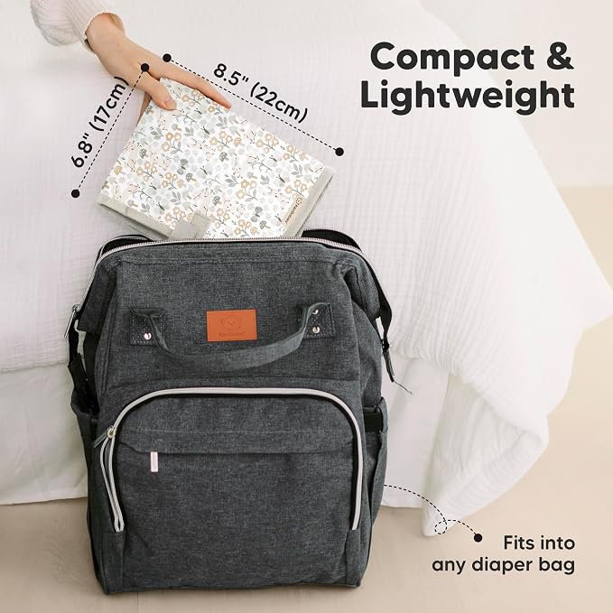 KeaBabies Portable Diaper Changing Pad, Easy Wipe Clean - Image 2