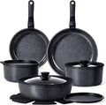 GiPP Ceramic Pots and Pans Set Non Stick, Nonstick Detachable Handle Cookware by GiPP