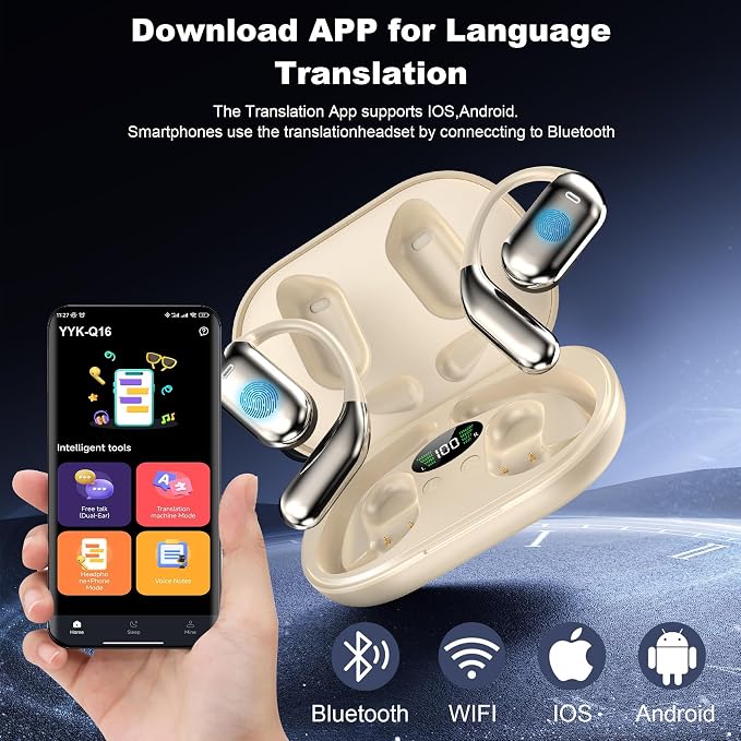 AI Language Translator Earbuds Real Time, 3-in-1 Translation Earbuds 134 - Image 4