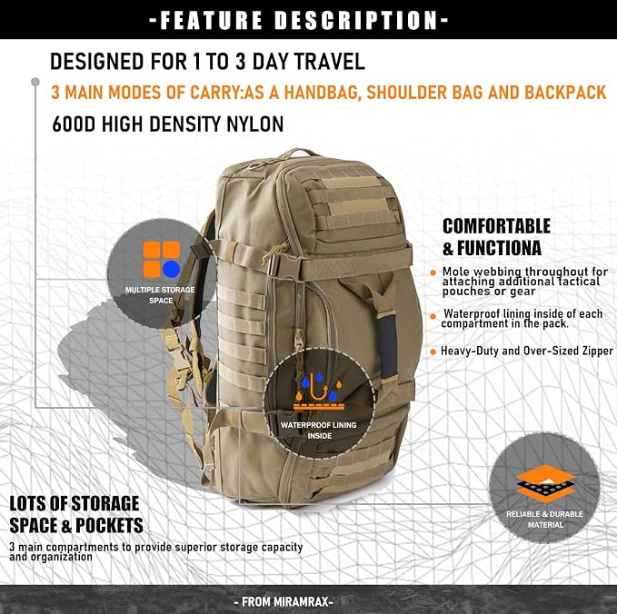 Gym Bag Duffle Bags Backpack - Image 4