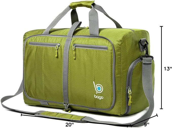 Bago Foldable Duffel Bags for Traveling Women & Men - 40L Sports Packable - Image 12