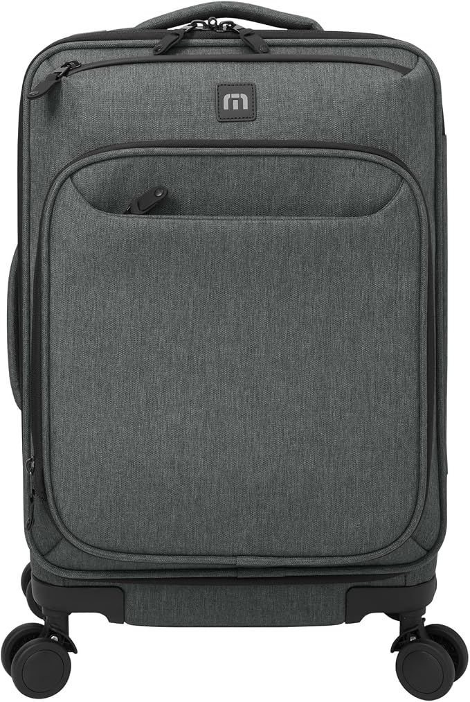 TravisMathew Quad Carry-On Spinner TMB400, Graphite Heather by TravisMathew
