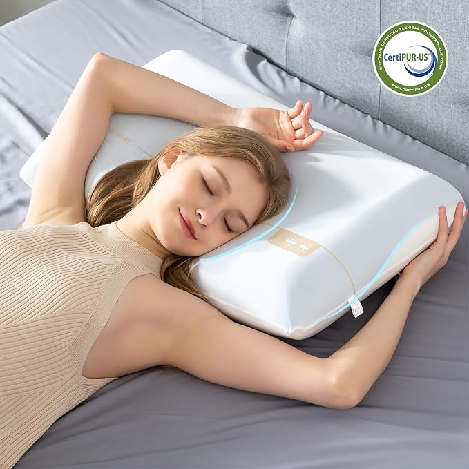 EGOHOME Cooling Memory Foam Pillow - Image 2
