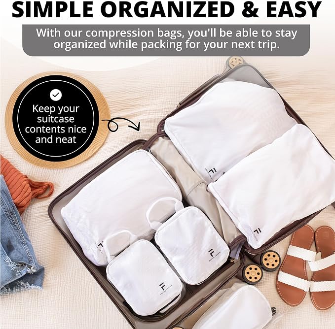 8 Piece Compression Packing Cubes Set - Image 5