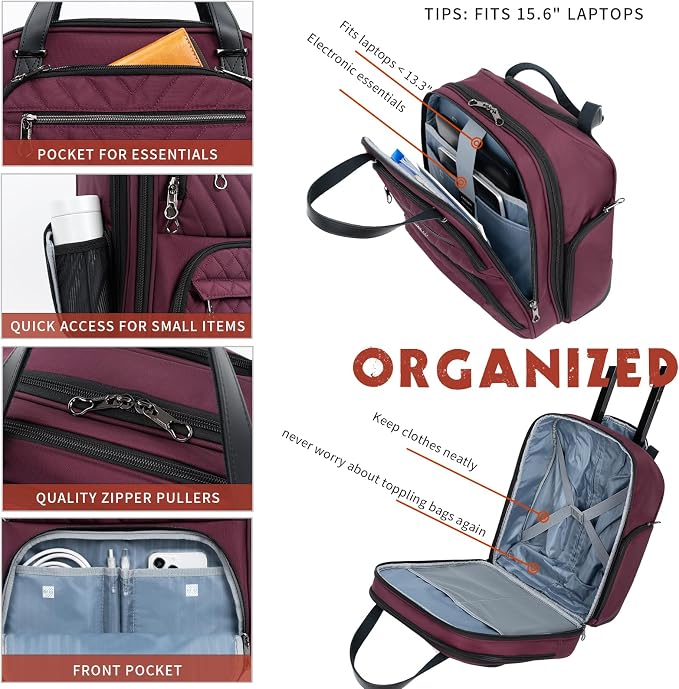 KROSER Carry On Underseat Multi-functional, 16-inch Underseater Lightweight - Image 4