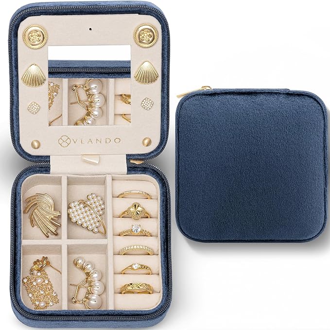Vlando Velvet Jewelry Case, Travel Box by VLANDO