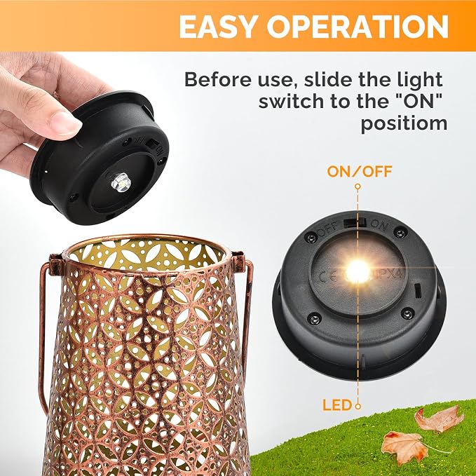 ELUTENG Solar Light Replacement Top 4 Pack LED Solar Lantern Light Lids Outdoor - Image 5