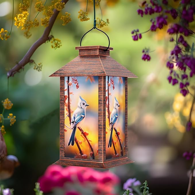 Solar Lanterns Outdoor, Waterproof Garden Hanging Lanterns - Image 5