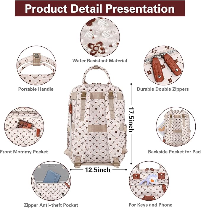 Baby Diaper Bag Backpack, Baby Bag - Image 4