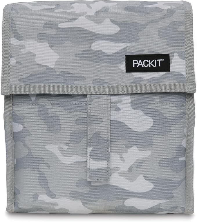 Freezable Lunch Bag, Tonal Camo Gray by PackIt