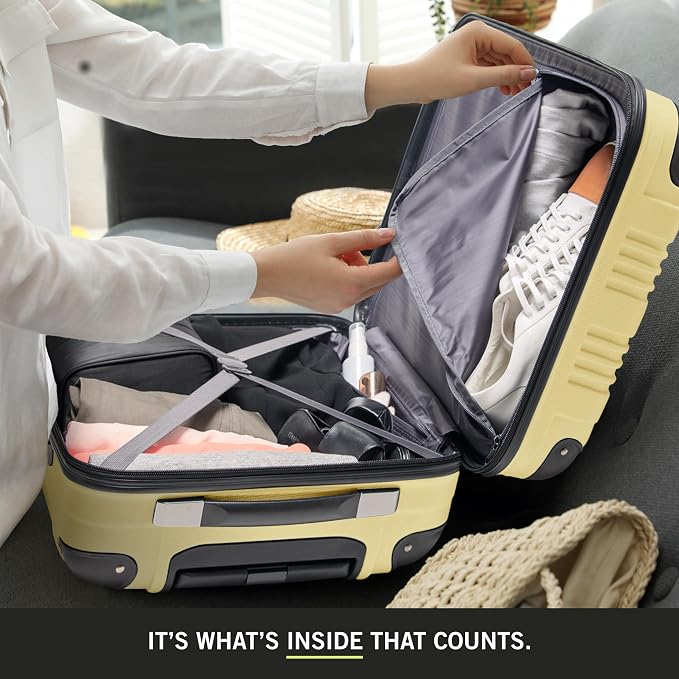 Kenneth Cole REACTION Out of Bounds, Pale Banana, 20-Inch Carry On - Image 3