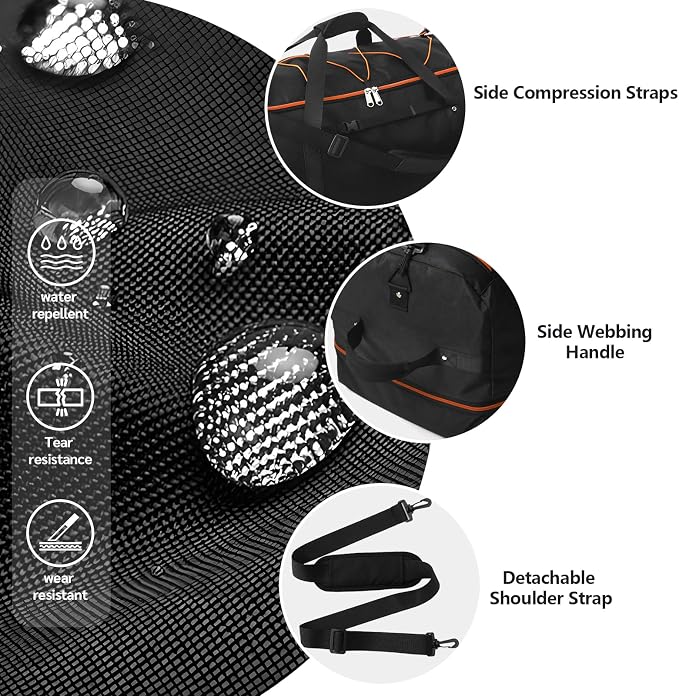 Rolling Duffle Bag with Wheels, 110L/140L Expandable Soft-Sided Foldable Duffle - Image 6
