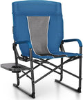 ALPHA CAMP Oversized Folding Camping Chairs High Backrest Reclining Director by ALPHACAMP