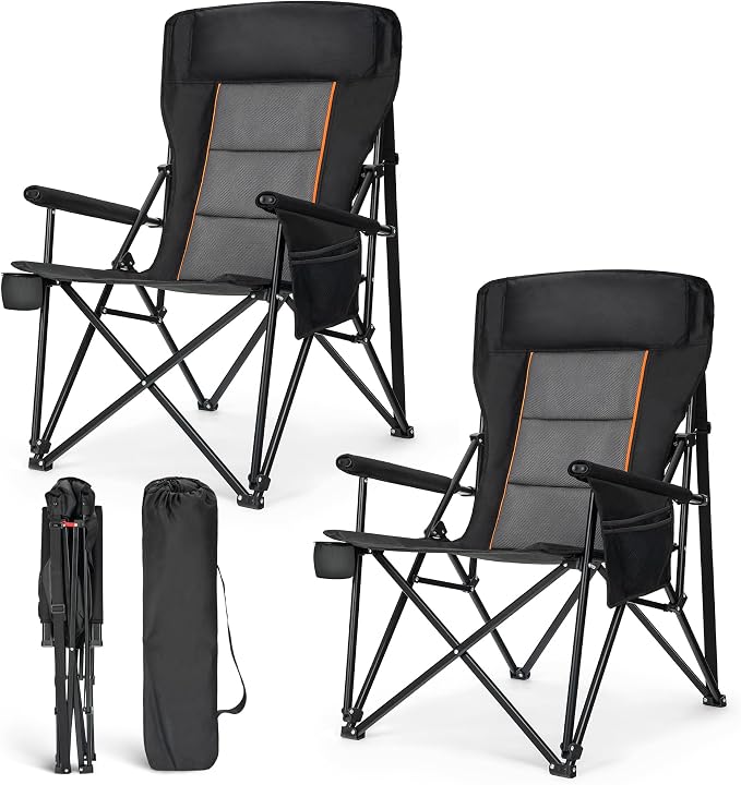 ALPHA CAMP Oversized Folding Camping Chairs by ALPHACAMP
