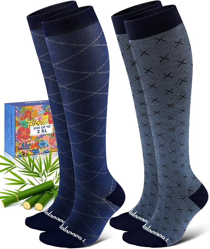Bamboo Viscose Compression Socks by Lalapapa