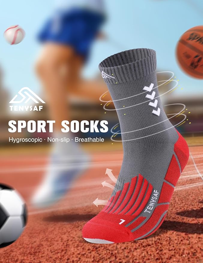 Compression Crew Running Socks: Athletic Socks - Image 3