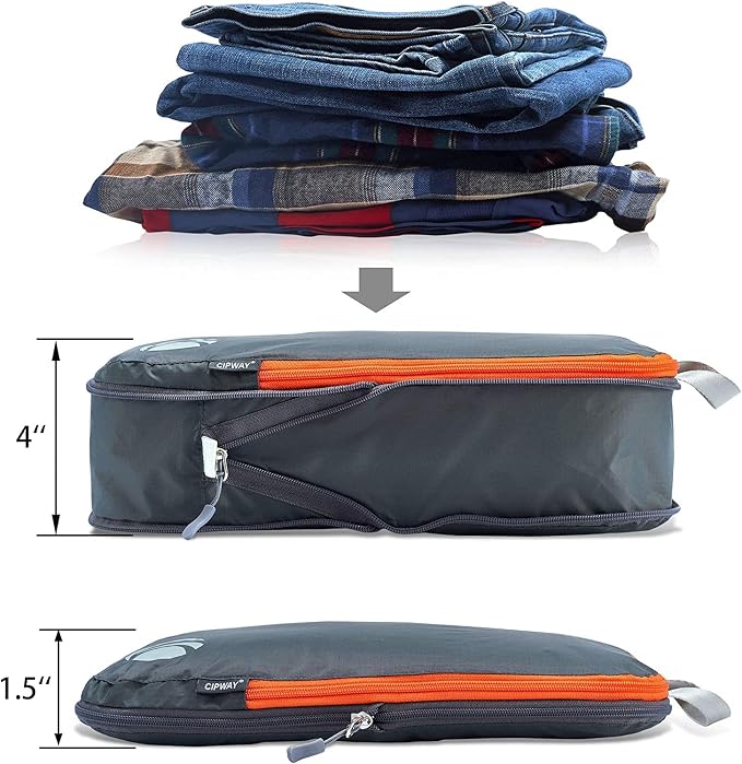 Cipway Compression Packing Cubes Set, Ultralight Expandable Travel Packing - Image 4