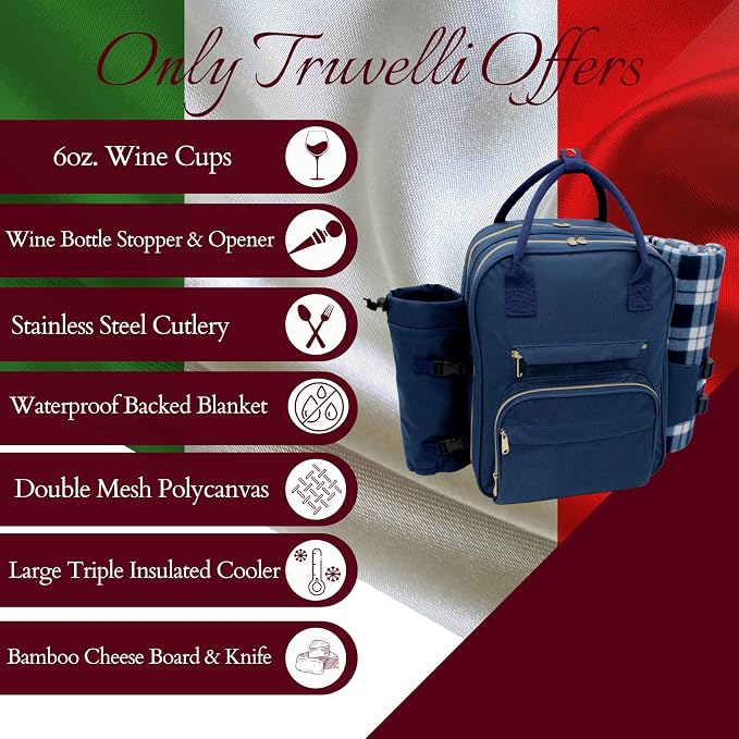 Truvelli Picnic Backpack for 4 - Image 3
