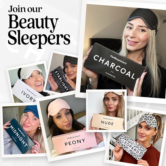 Pure Silk Sleep Mask Light Blocking Travel Essentials. Eye Masks - Image 7